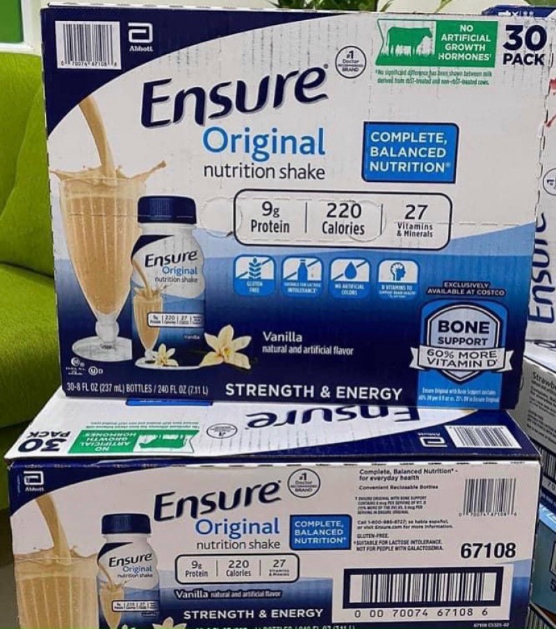 SỮA ENSURE NƯỚC CHAI 237ML