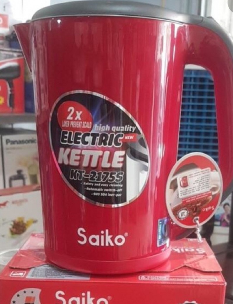 Ấm Điện Siêu Tốc 2 Lớp SAIKO 1,7Lít KT-2175S