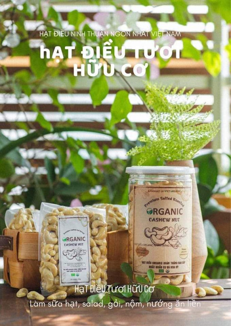 HẠT ĐIỂU TƯƠI HỮU CƠ VỠ ( 500GR)