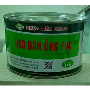 Keo dán ống nhựa u.PVC Tiền Phong  hộp 500g ( Giá Km đại lý)