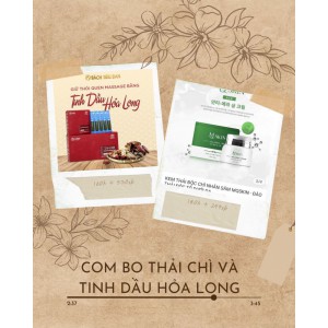 COM BO KEM THẢI CHÌ VÀ TINH DẦU HOẢ LONG