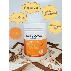 KẸO NGẬM VITAMIN C HEALTHY CARE ÚC 500mg HỘP 500V