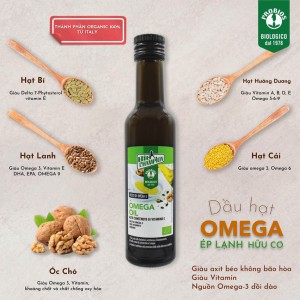 DẦU HẠT OMEGA3 ÉP LẠNH HỮU CƠ(250ML)