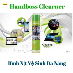 Bình xịt tạo bọt Handboss dùng vệ sinh cho Laptop, TV, ô tô..