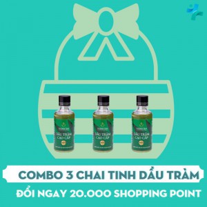Combo 3 chai tinh dầu tràm - Kháng khuẩn hiệu quả, phòng ngừa dịch bệnh