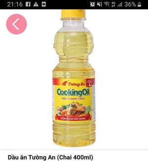 DẦU THỰC VẬT TƯỜNG AN  CHAI 0.45 Lít