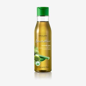 GEL Tăm - Love Nature Shower Gel Caring Olive Oil & Aloe Vera