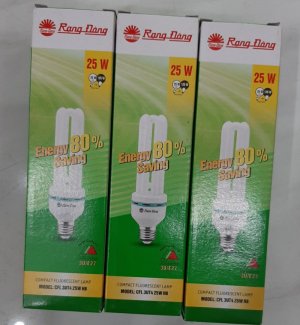 COMBO 3 BÓNG ĐÈN HUỲNH QUANG COMPACT RẠNG ĐÔNG 25 W
