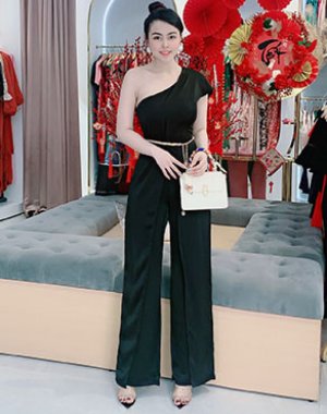 JUMPSUIT LỆCH VAI KIỂU THÁI