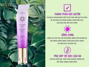 Kem chống nắng violet