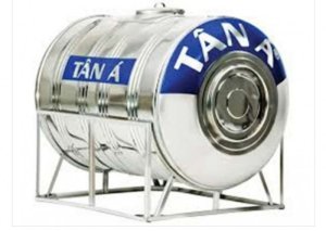 Bồn nước INOX 1000L ngang Tân Á đường kính 920_