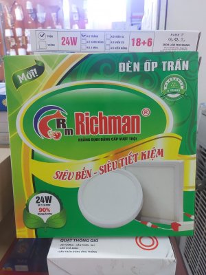 Đèn ốp trần Richman 24W