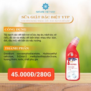 NƯỚC GIẶT ĐỒ LÓT, CỔ ÁO VÀ NÁCH ÁO YTP 280ML