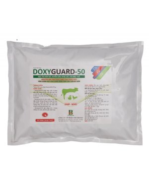 THUỐC ĐẶC TRỊ HEN GÀ – SUYỄN LỢN – HO KHÓ THỞ - DOXY GUARD 50 – GÓI 1KG (10 GÓI NHỎ)