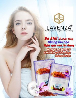 MẶT NẠ TRẮNG DA NGĂN NGỪA LÃO HÓA SAFFRON LAVENZA