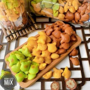 BÁNH GẤU NHÂN KEM CÓ 3 VỊ