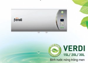 BÌNH NÓNG LẠNH FERROLI   VERDI- SE 20 LÍT ( KM phụ Kiện)