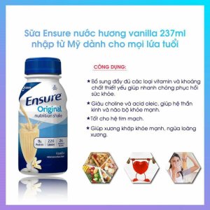 SỮA ENSURE NƯỚC CHAI 237ML