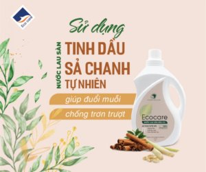 Nước lau sàn hữu cơ Bồ hòn Tinh dầu Sả Chanh 2L