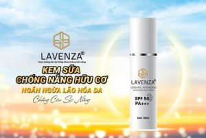 KEM SỮA CHỐNG NẮNG HỮU CƠ NGĂN NGỪA LÃO HÓA DA LAVENZA