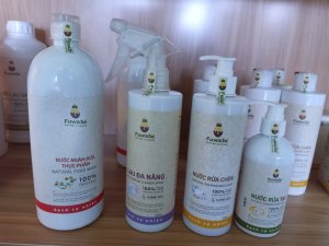 combo3( nước ngâm rửa thực phẩm, lau đa năng, nước rửa chén, nước rửa tay)