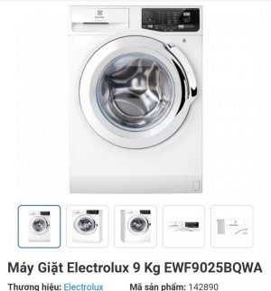MÁY GIẶT ELECTROLUX 9KG