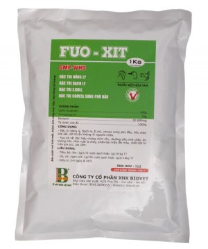 THUỐC ĐẶC TRỊ HỒNG LỴ – BẠCH LỴ – ECOLI – CORYZA SƯNG PHÙ ĐẦU FUO – XIT (GÓI 1Kg)