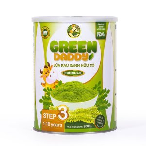 Green Daddy Sữa rau xanh hữu cơ Formula Step 3 dành cho trẻ 1-10 tuổi hộp 900g