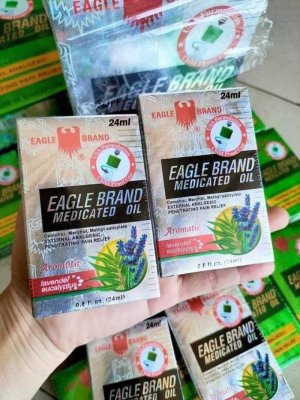 Dầu gió trắng 2 nắp hiệu con Ó của Mỹ 24ml