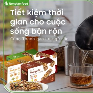 Combo thanh gạo lứt 4 vị (chà bông,rong biển,trái cây,dừa giòn)