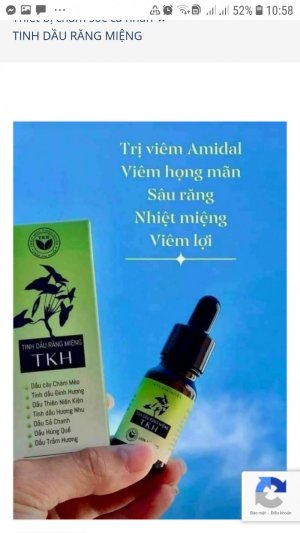 TINH DẦU RĂNG MIỆNG( Trần Kim Huyền)