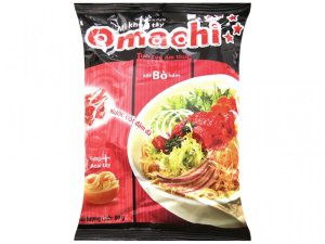 Mì khoai tây Omachi xốt bò hầm gói 80g (1 thùng)