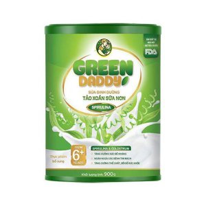 Green Daddy Sữa Dinh Dưỡng Tảo Xoắn Sữa Non, dành cho trẻ từ 6 tuổi trở lên,tăng cường sức đề kháng,bồi bổ sức khỏe 900g