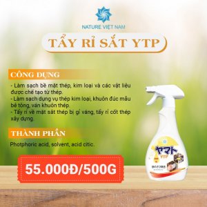 CHAI XỊT TẨY RỈ SẮT YTP 500 GR. LÀM SẠCH RỈ SÉT KIM LOẠI