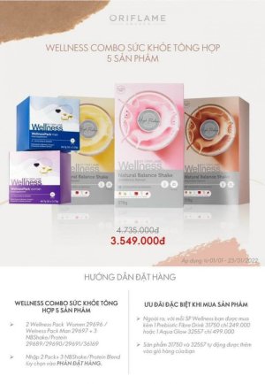 COMBO WELLNESS BY ORIFLAME ( THỤY ĐIỂN )