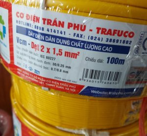Dây điện Trần Phú 2×1,5 (100 m)