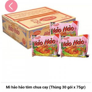 MÌ HẢO HẢO TÔM  CHUA CAY (THÙNG 35 GÓI×75G)