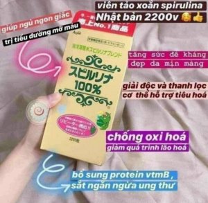 TẢO XOẮN SPIRULINA NHẬT BẢN 22OOV