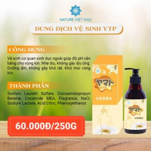 DUNG DỊCH VỆ SINH PHỤ KHOA YTP 250ml