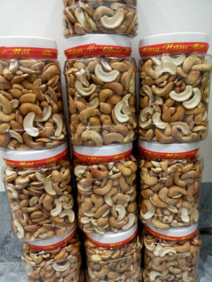 Hạt Điều rang muối Bình Phước bể đôi