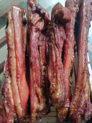 Ba chỉ hun khói ( Đặc sản Mộc Châu, Sơn La)