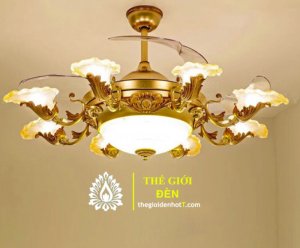 Quạt Trần Đèn Cao Cấp 4 Cánh 9668-8