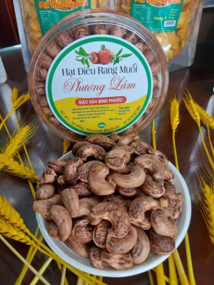 HẠT ĐIỀU RANG MUỐI LOẠI A CHUẨN BÌNH PHƯỚC1 HỘP 500GR