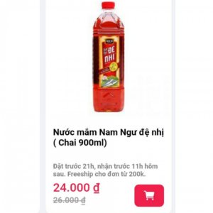 NƯỚC MẮM NAM NGƯ ĐỆ NHỊ (Chai 900ml)