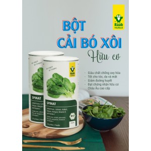 Bôt cải bó xôi hữu cơ