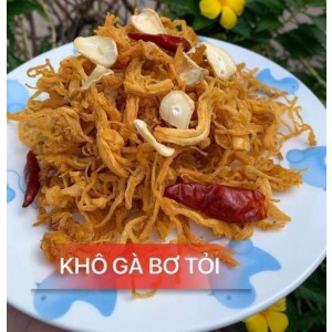 KHÔ GÀ  BƠ TỎI