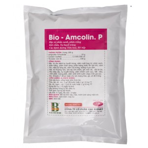 BIO AMCOLIN P – ĐẶC TRỊ PHÂN XANH PHÂN TRẮNG GIA CẦM - Gói 1Kg (10 gói nhỏ)