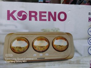 Đèn sưởi nhà tắm 3 bóng koreno model KRN 3B 005