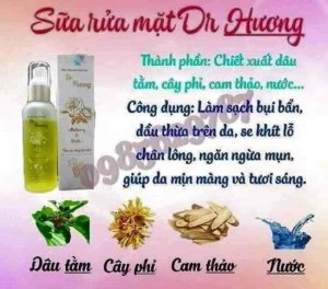 Sữa Rửa Mặt Dược Liệu Dr Hương