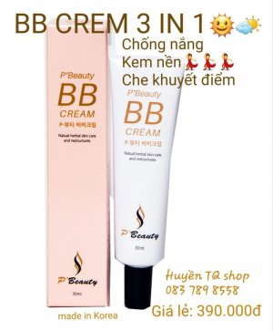 KEM TRANG ĐIỂM - BB CREAM- P’BEAUTY – 3 TRONG 1